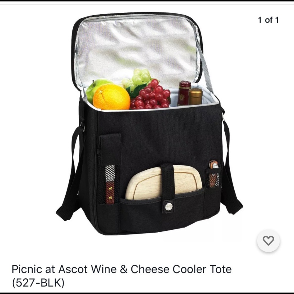 Wine and cheese cooler tote